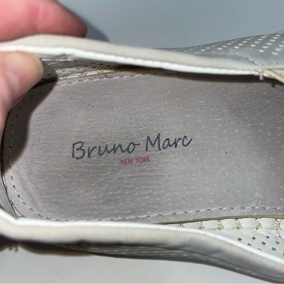 Bruno Marc Sleeker Leather Loafers – Slip-On – Gray – Size 10 - Picture 9 of 9